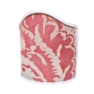 Wall Sconce Clip-On Shield Shade Fortuny Corone Red & Beige