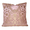 Pink and Gold Silk Jacquard Rubelli  Fabric Throw Pillow Cushion Cover Les Indes Galantes Pattern