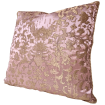 Fodera per Cuscino in Tessuto Jacquard di Seta Rubelli Les Indes Galantes Rosa e Oro