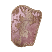 Wall Sconce Venetian Clip On Shield Shade in Pink and Gold Silk Jacquard Rubelli Les Indes Galantes Pattern