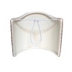 Wall Sconce Clip-On Shield Shade Fortuny Fabric Delfino Yellow & White Half Lamp Shade