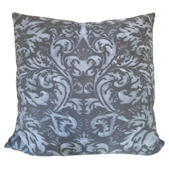Throw Pillow Case in Fortuny Fabric Bistro Monotones Sevres Pattern