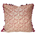 Handmade Decorative Pillow Made With Fortuny Fabric – Rust & Gold Richelieu Pattern