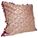 Handmade Decorative Pillow Made With Fortuny Fabric – Rust & Gold Richelieu Pattern