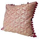 Handmade Decorative Pillow Made With Fortuny Fabric – Rust & Gold Richelieu Pattern