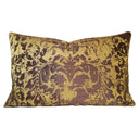 Handmade Decorative Pillow Made With Gold & Bronze Jacquard Rubelli Fabric Gritti Pattern