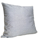 Handmade Decorative Pillow Made With Fortuny Fabric – Blue-Grey & Silver Bivio Pattern