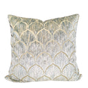 Handmade Decorative Pillow Made With Luigi Bevilacqua Velvet Baltico Palmyra Pattern