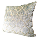 Handmade Decorative Pillow Made With Luigi Bevilacqua Velvet Baltico Palmyra Pattern