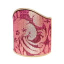Clip-On Mini Lampshade Rubelli Ruzante Cardinal Silk Damask Fabric Shield Shade