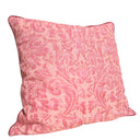 Handmade Decorative Pillow Made With Fortuny Fabric – Sevres Red Museum Texture