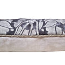 Handmade Decorative Pillow Made With Fortuny Fabric – Black & Silver Melagrana Pattern