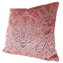 Handmade Decorative Pillow Made With Luigi Bevilacqua Antique Pink Velvet Da Vinci Pattern