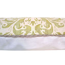Handmade Decorative Pillow Made With Fortuny Fabric – Bayou-lime Green & Beige Sevres Pattern