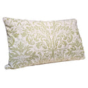 Handmade Decorative Pillow Made With Fortuny Fabric – Bayou-lime Green & Beige Sevres Pattern