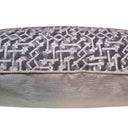 Handmade Decorative Pillow Made With Fortuny Fabric – Black & Silver Rabat Pattern