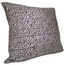 Handmade Decorative Pillow Made With Fortuny Fabric – Black & Silver Rabat Pattern