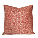 Handmade Decorative Pillow Made With Fortuny Fabric – Deep Burgundy & Gold Granada Pattern