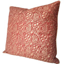 Handmade Decorative Pillow Made With Fortuny Fabric – Deep Burgundy & Gold Granada Pattern
