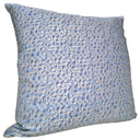 Handmade Decorative Pillow Made With Fortuny Fabric – Palace Blue & Silvery Gold Rabat Pattern