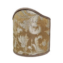 Wall Sconce Clip On Shield Shade Gold Silk Jacquard Rubelli Les Indes Galantes Pattern
