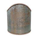 Clip On Shield Shade Reseda Green and Gold Rubelli Venier Jacquard Fabric Mini Lampshade