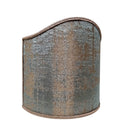 Clip On Shield Shade Reseda Green and Gold Rubelli Venier Jacquard Fabric Mini Lampshade