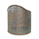 Clip On Shield Shade Reseda Green and Gold Rubelli Venier Jacquard Fabric Mini Lampshade