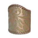 Wall Sconce Clip-On Shield Shade Fortuny Orsini in Bayou Green and Gold