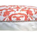 Handmade Decorative Pillow Made With Fortuny Fabric – Bittersweet & Pale Grey Corone Pattern