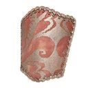 Wall Sconce Venetian Clip On Shield Shade Fortuny Sevigne Rust and Gold