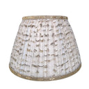 Pleated Lampshade Rubelli Fabric Amber Improvisation Pattern