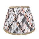 Pleated Lampshade Rubelli Fabric Apricot Saint-Etienne Pattern