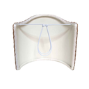 Clip-On Mini Lampshade Rubelli Ruzante Pale Blue Silk Damask Fabric Shield Shade