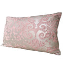 Handmade Decorative Pillow Made With Fortuny Fabric – Pink & Silver Giudecca Pattern