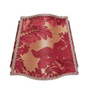 Fancy Square Lamp Shade Luigi Bevilacqua Silk Brocatelle Red Giardino Pattern