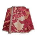 Fancy Square Lamp Shade Luigi Bevilacqua Silk Brocatelle Red Giardino Pattern