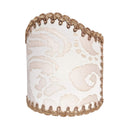 Wall Sconce Clip-On Lampshade Fortuny Fabric No Color Sevigne Pattern