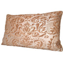 Handmade Decorative Pillow Made With Fortuny Fabric – Warm French Brown & Gold Sevigne Pattern