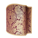 Handmade Venetian Lampshade - Rubelli Silk Brocatelle Fabric Tebaldo Amethyst Pattern