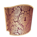 Handmade Venetian Lampshade - Rubelli Silk Brocatelle Fabric Tebaldo Amethyst Pattern