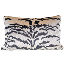 Handmade Decorative Pillow Made With Luigi Bevilacqua Sand Velvet Tigre Pattern