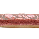 Luigi Bevilacqua Silk Heddle Velvet Antique Pink Handmade Decorative Pillow With Brush Fringe Leoni Bizantini Pattern