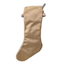 Luxury Christmas Stocking with Tassel Trim Jade Green Silk Brocade Luigi Bevilacqua Fabric Uccelli Pattern