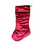 Luxury Christmas Stocking in Hibiscus Luigi Bevilacqua Velvet Palmyra Pattern