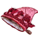 Chaussette de Noël de Luxe en Velours Hibiscus Luigi Bevilacqua Motif Palmyra