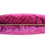 Embroidered Fuchsia Rubelli Velvet - Handmade Decorative Pillow With Corner Tassels