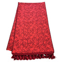 Runner da Tavola in Tessuto Jacquard Rubelli Ondori Rosso Vermiglio
