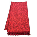 Runner da Tavola in Tessuto Jacquard Rubelli Ondori Rosso Vermiglio