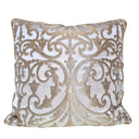Ivory & Gold Silk Jacquard Serlio Rubelli Fabric - Handmade Decorative Pillow